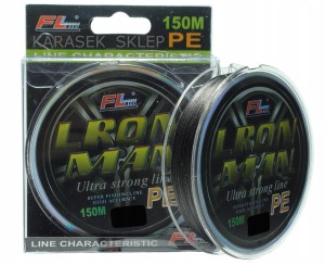 Plecionka Lron Man 150 m 0,10 mm czarna