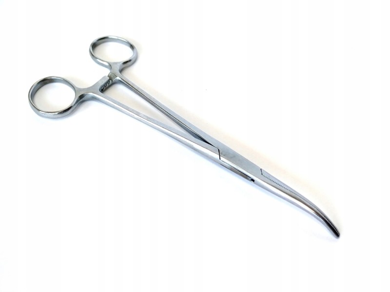 FL szczypce 18 cm zagięte do wyhaczania