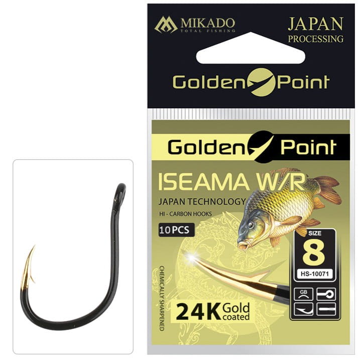 Mikado haczyki rozmiar 8 Golden Point ISEAMA W/R oczko