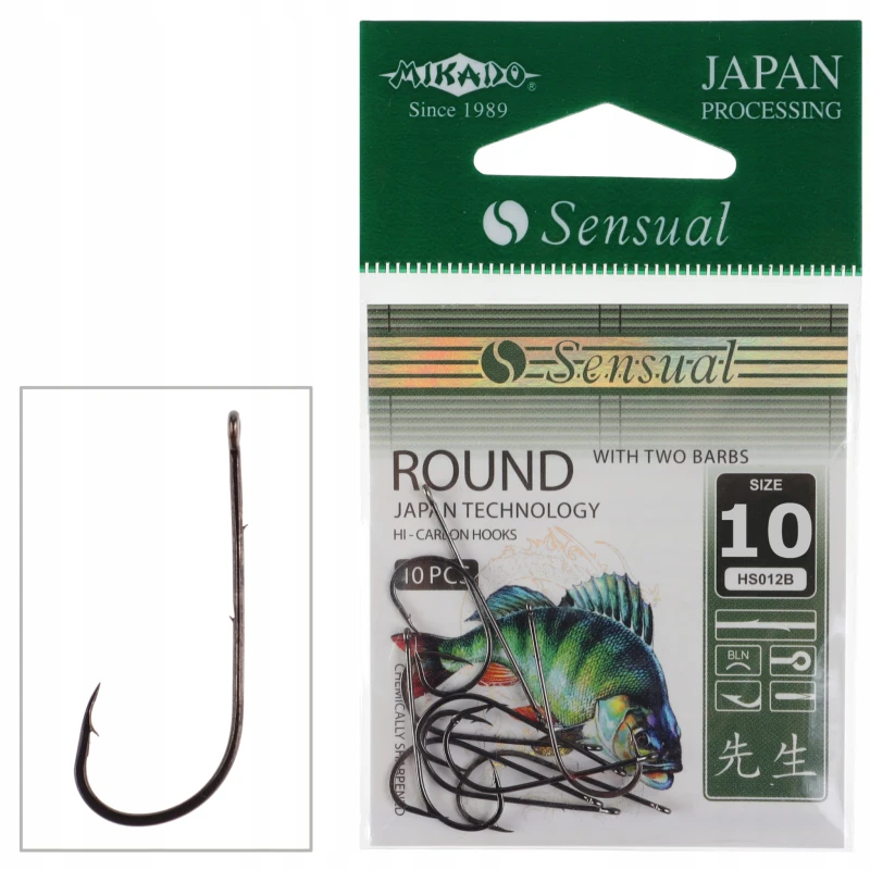 Mikado haczyki 10 Sensual ROUND oczko