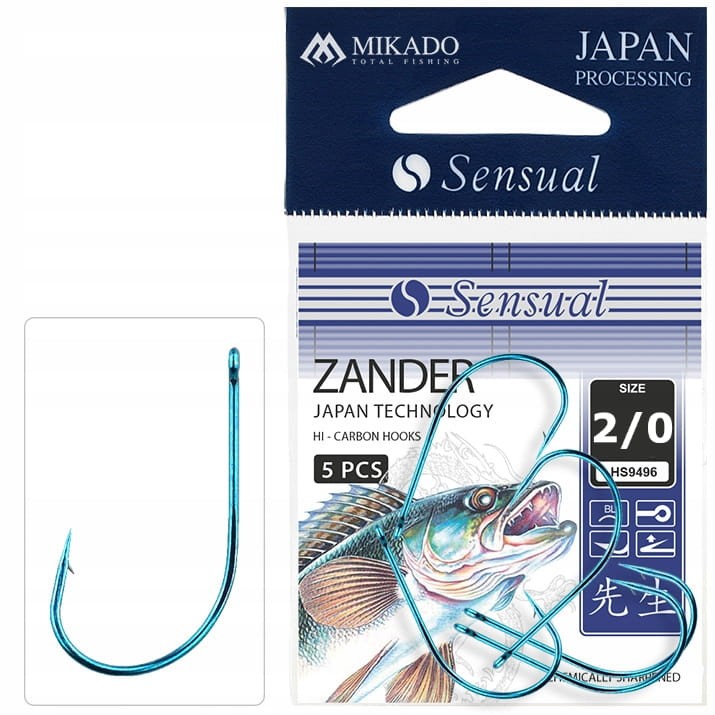 Mikado haczyki rozmiar 2/0 ZANDER oczko
