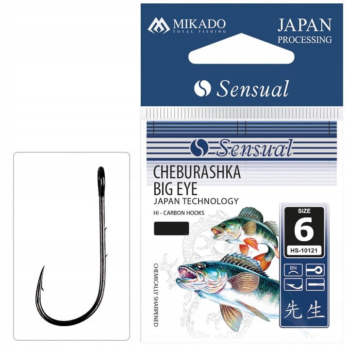 Mikado haczyki rozmiar 6 Sensual CHEBURASHKA BIG EYE oczko