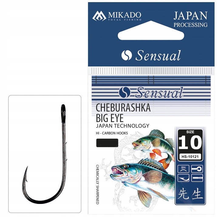 Mikado haczyki rozmiar 10 Sensual CHEBURASHKA BIG EYE oczko