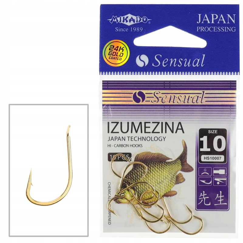 Mikado haczyki rozmiar 10 Sensual IZUMEZINA złote łopatka