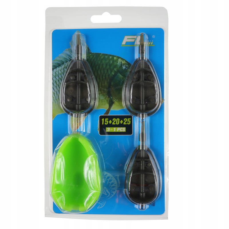 FL zestaw podajników 15 / 20 / 25 g + foremka Method Feeder