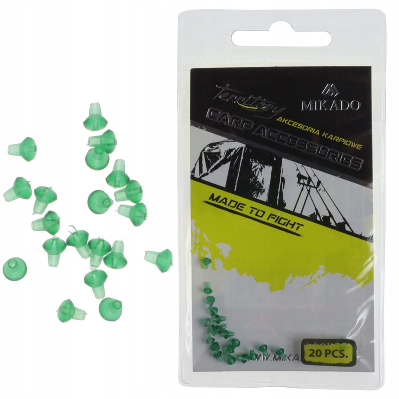 Mikado stopery zielone na haczyk Ronnie Rig