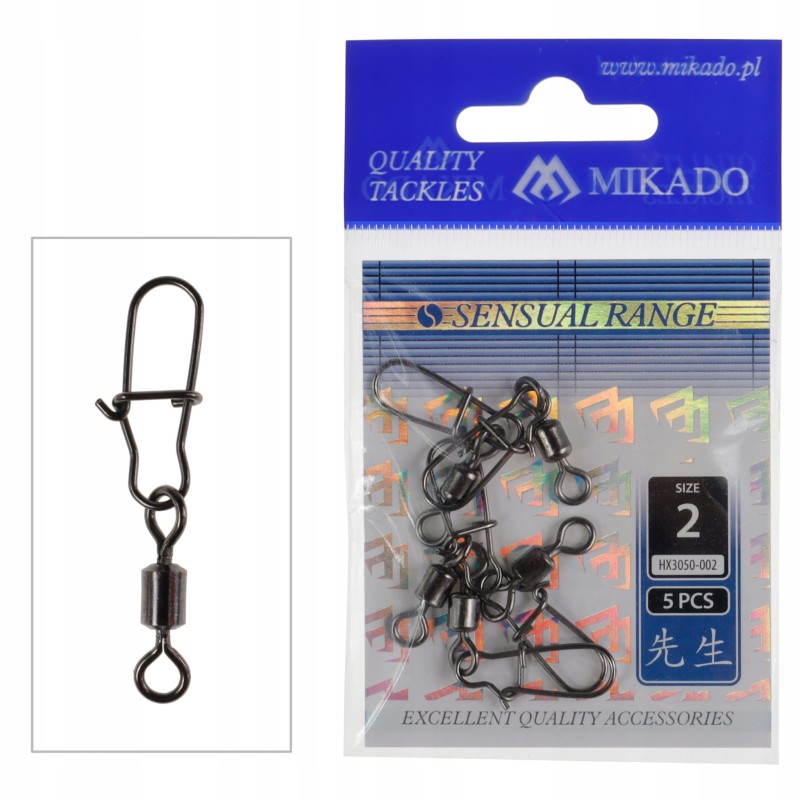 Mikado krętliki rolkowe z agrafką rozmiar 2