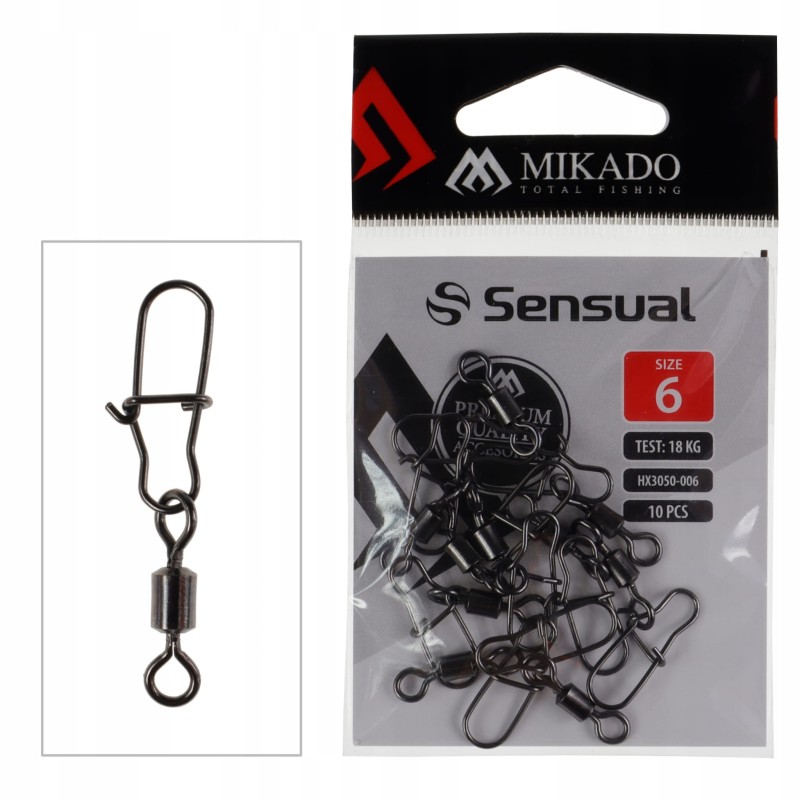 Mikado krętliki rolkowe z agrafką rozmiar 6