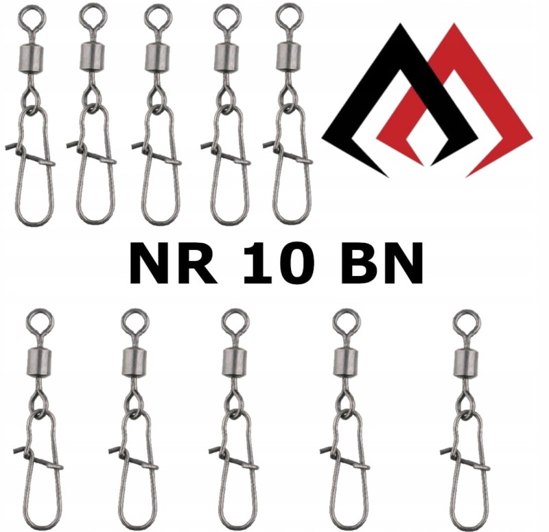 Mikado krętliki rolkowe z agrafką rozmiar 10