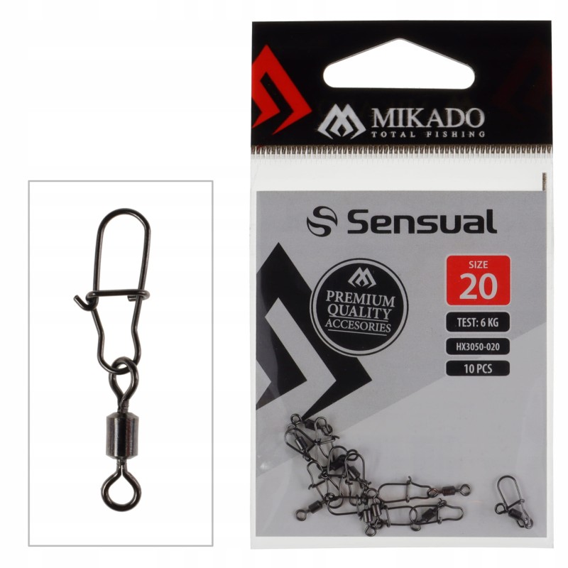 Mikado krętliki rolkowe z agrafką rozmiar 20