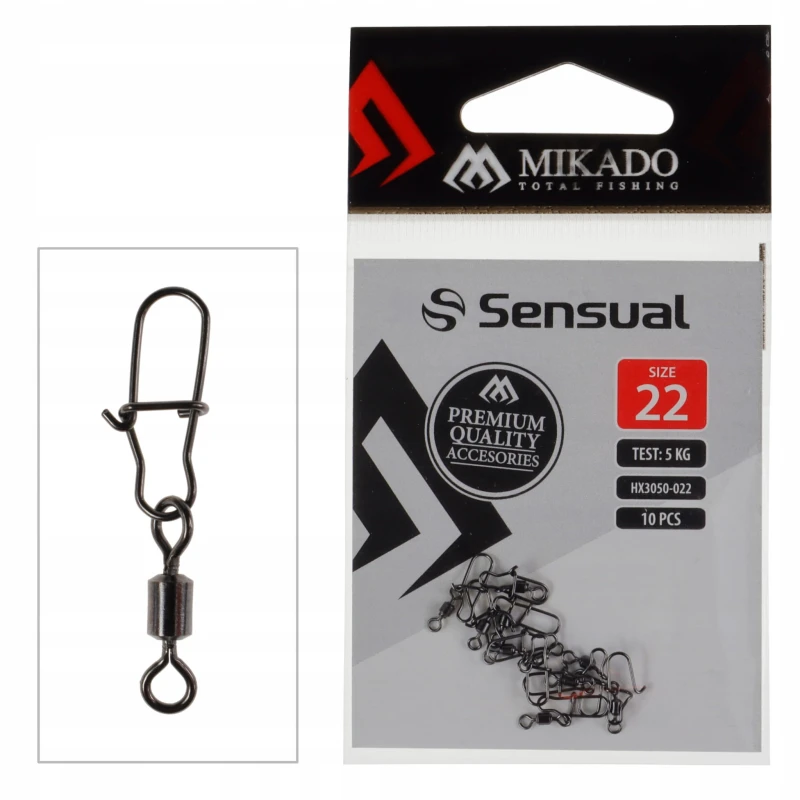 Mikado krętliki rolkowe z agrafką rozmiar 22