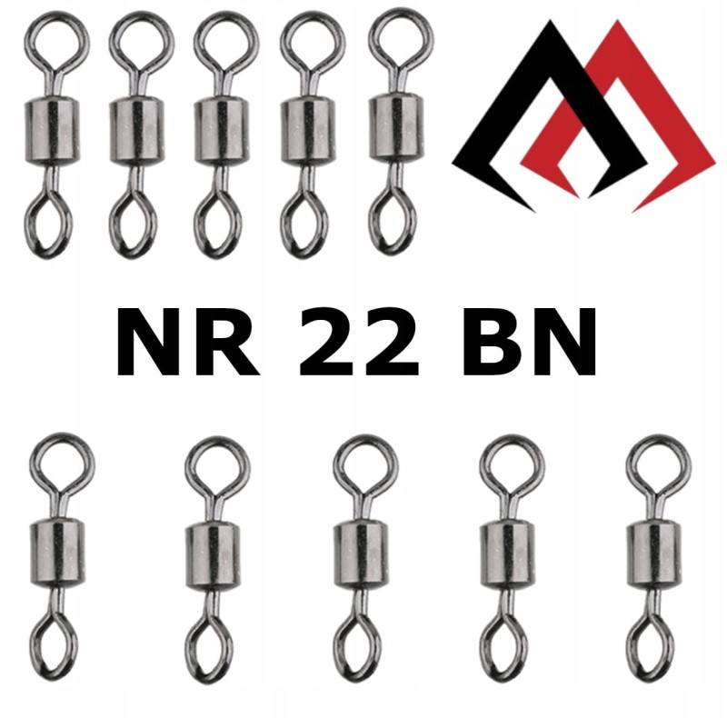 Mikado krętliki rolkowe rozmiar 22