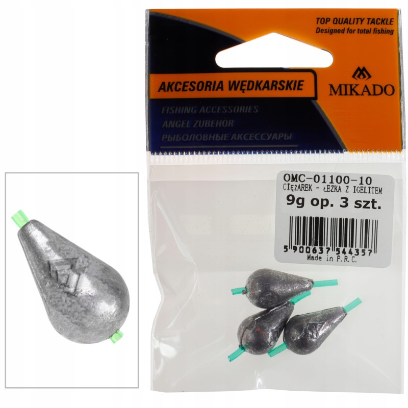 Mikado ciężarki łezki z igielitem 9 g