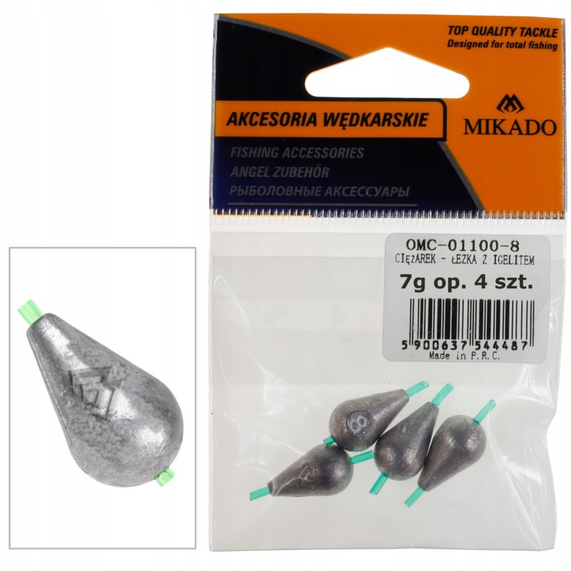 Mikado ciężarki łezki z igielitem 7 g