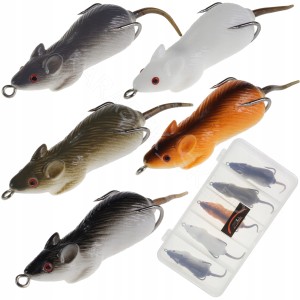 Mysz gumowa 5 szt+pudełko