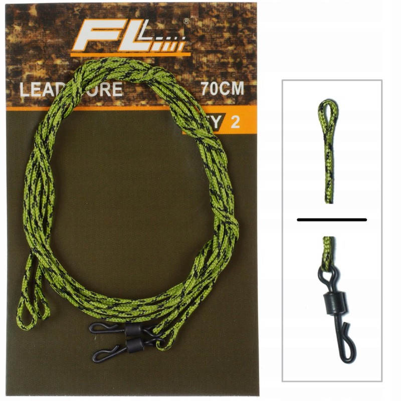 FL Lead Core z rdzeniem ołowianym 2 szt 70 cm