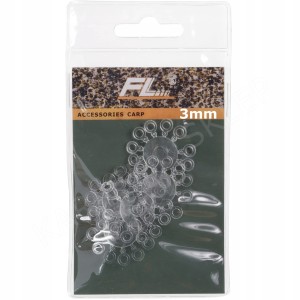 FL gumki silikonowe 3 mm z włosem