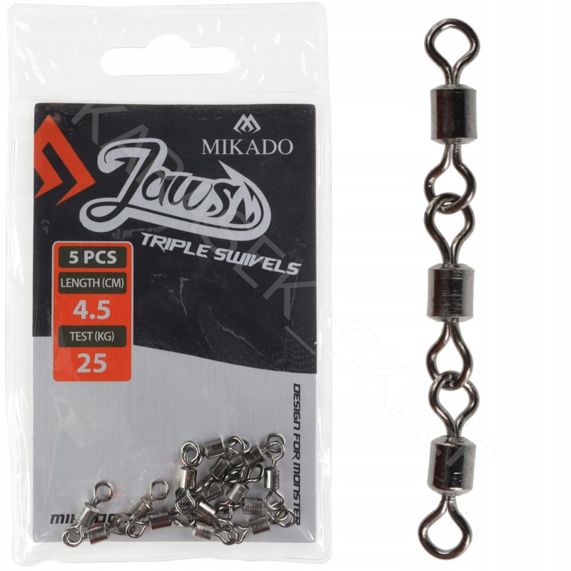 Mikado krętliki potrójne TRIPLE SWIVELS do dozbrojek