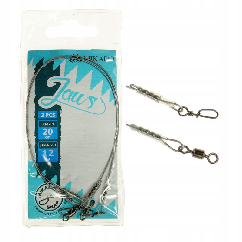 Mikado Jaws przypony stalowe 20 cm 12 kg