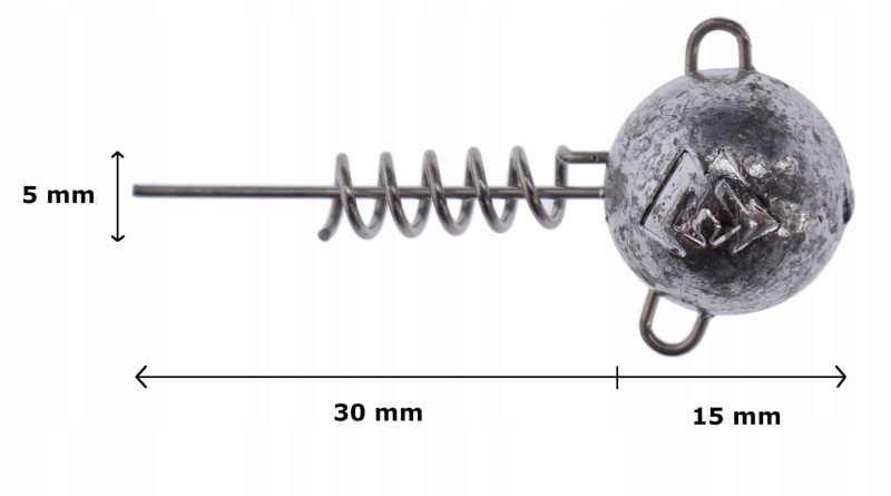Mikado główki jigowe 25 g z wkrętem