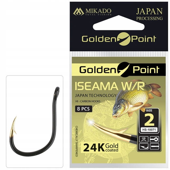 Mikado haczyki rozmiar 2 Golden Point ISEAMA W/R oczko