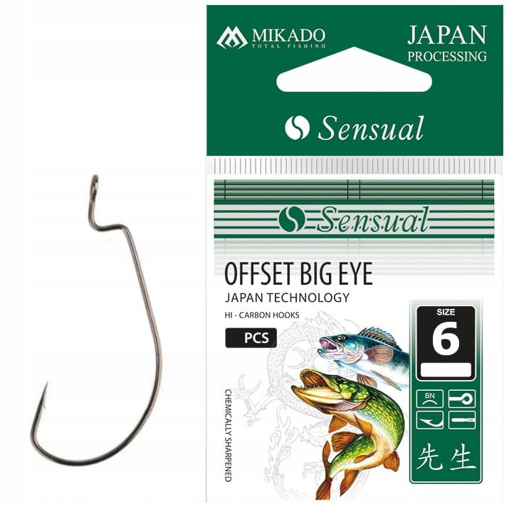 Mikado haczyki rozmiar 6 Sensual OFFSET BIG EYE oczko