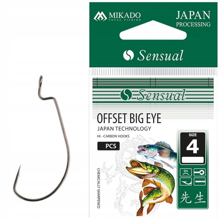 Mikado haczyki rozmiar 4 Sensual OFFSET BIG EYE oczko