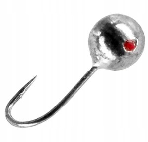 Mikado mormyszka wolframowa 8 mm / 0,25 g srebrna