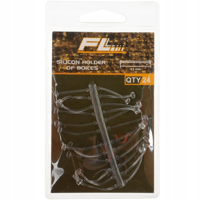FL silikonowy włos 22mm stoper do kulek pelletu