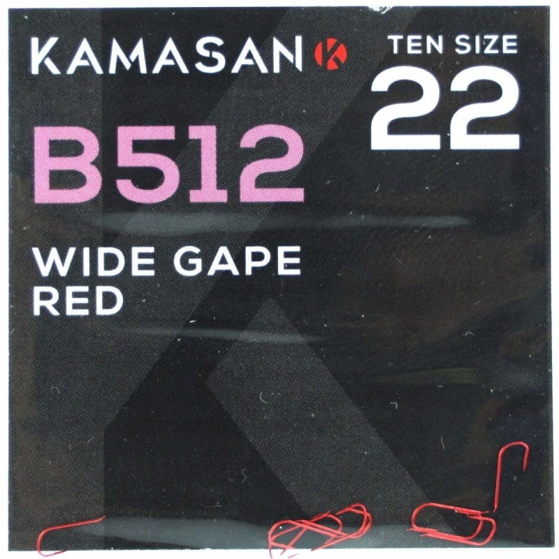 Kamasan haczyki rozmiar 22 B512 zadziorowe łopatka