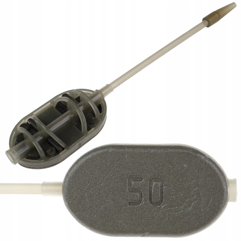 ZHIBO podajnik 50 g Method Feeder dystansowy z lotką