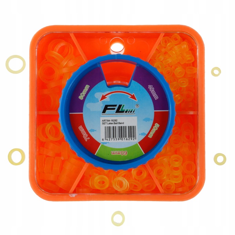 FL gumki lateksowe do pelletu 4 5 6 7 8 mm Method Feeder